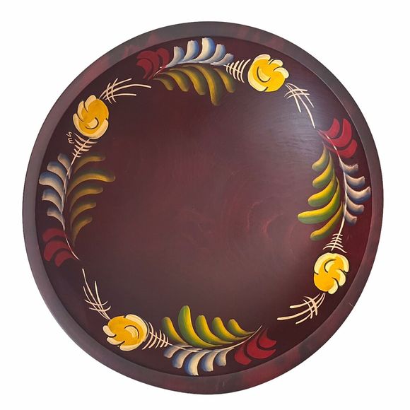 Vintage 7 Piece Set Woodcraftery Bowls Pennsylvania Dutch Design Handpainted - Picture 2 of 6